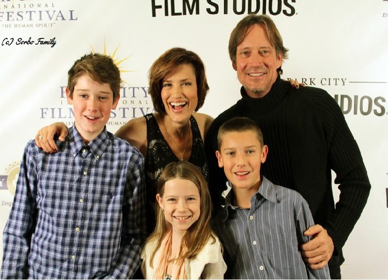 Kevin Sorbo and his family