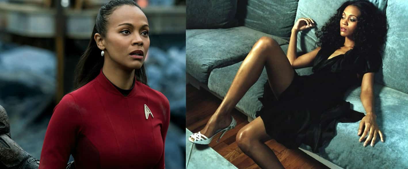 Her portrayal as the wonderful Uhura who is awesome under the command... 