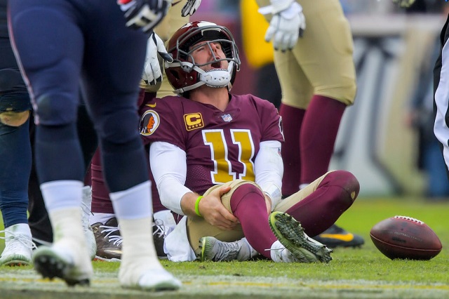 Alex Smith in pain after gruesome injury