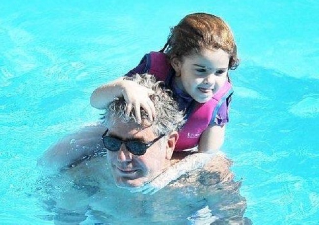 Anthony Bourdain with his daughter Ariane