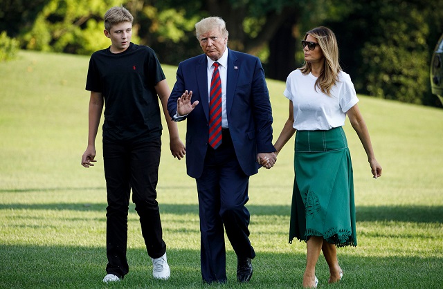 Barron Trump and parents