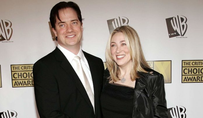 Brendan Fraser and Afton Smith