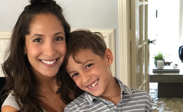 Christel Khalil e o filho de Michael