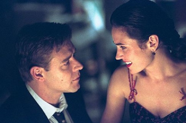 Jennifer Connelly and Russell Crowe in A Beautiful Mind