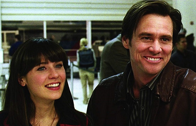 Jim Carrey and Zooey Deschanel in Yes Man