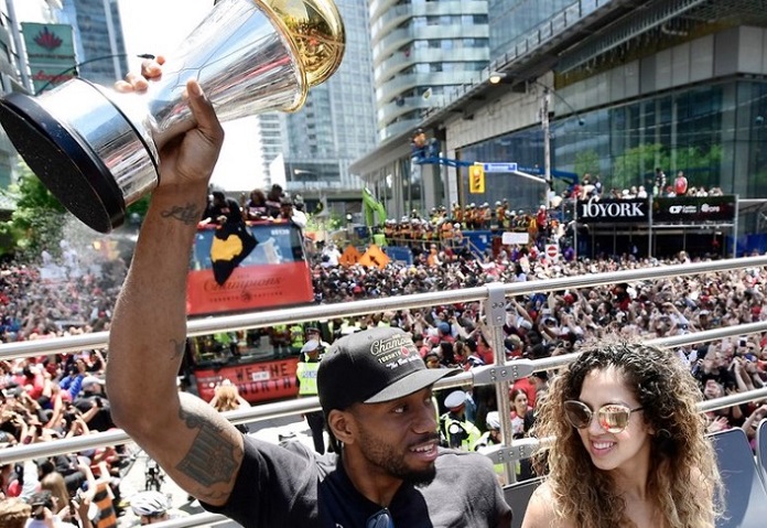 Kawhi Leonard and Kishele Shipley