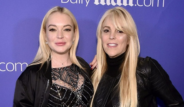 Lindsay Lohan with her mother, Dina Lohan