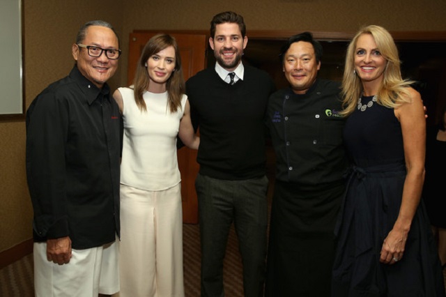 Masaharu Morimoto, Emily Blunt, John Krasinski, Ming Tsai and Carla Tardif