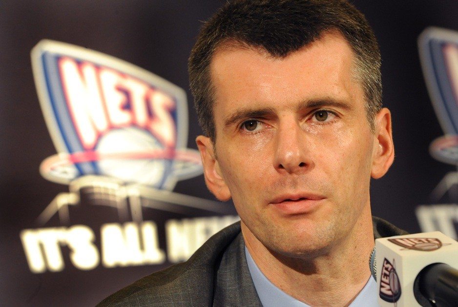 5/19/10 - New Nets owner Mikhail Prokhorov speaking at a press conference in the Cosmopolitan Room at the Four Seasons Hotel on East 57th street