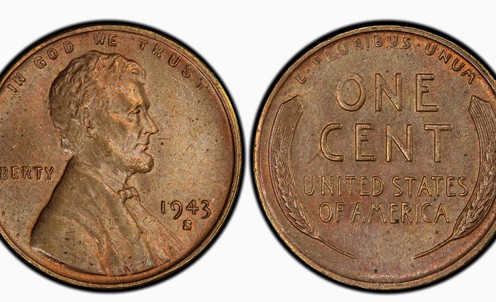 1943-S Lincoln Cent Struck on Bronze