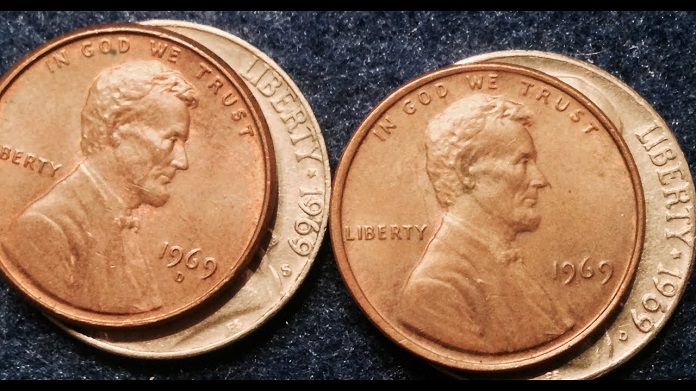 1969-S Lincoln Penny-Doubled Die obverse