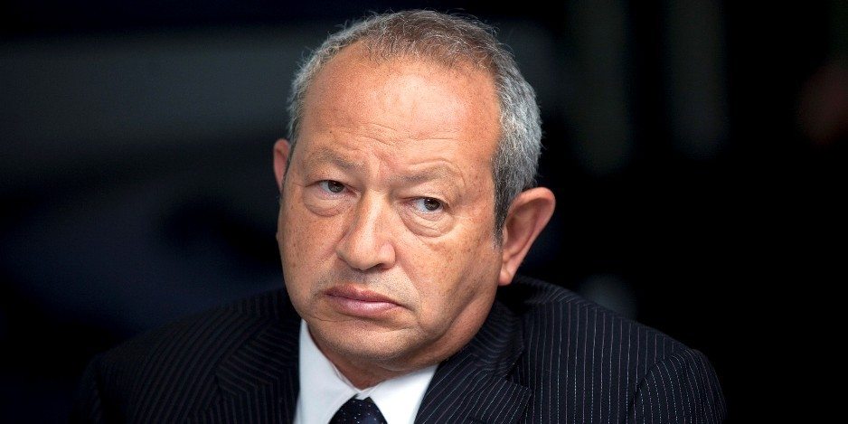 Egyptian billionaire Naguib Sawiris, pauses during a Bloomberg Television interview in London, U.K., on Thursday, May 24, 2012. Sawiris said heÕd be willing to sell his Telekom Austria AG stake to Carlos SlimÕs America Movil SAB if the Austrian government is uncooperative. Photographer: Simon Dawson/Bloomberg *** Local Caption *** Naguib Sawiris