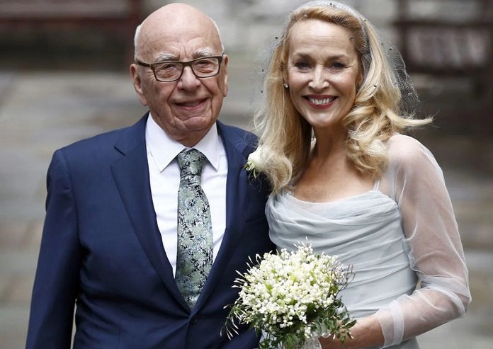 Rupert Murdoch and Jerry Hall 