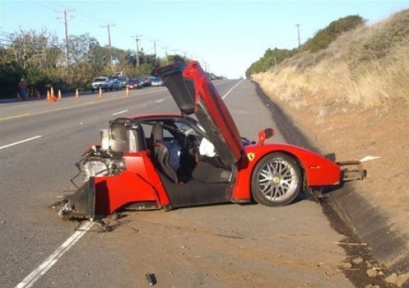 Steven Eriksson Ferrari Enzo crash $1.3 million crash