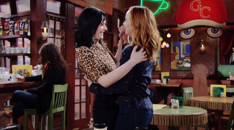 Mariah Copeland (Camryn Grimes) and Tessa Porter (Cait Fairbanks) in The Young and the Restless 